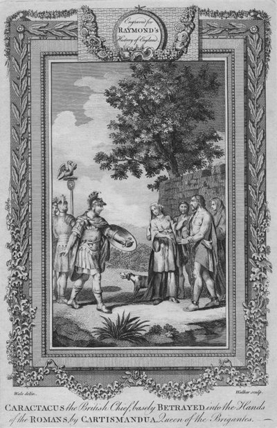 Caractacus le chef britannique, traîtreusement livré aux Romains par Cartismandua, vers 1787 - Unbekannt