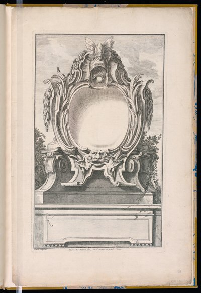 Cartouche décoré d
