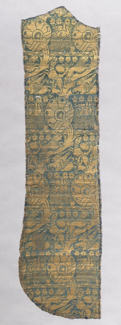 Fragment de chasuble avec animaux réalistes, vers 1420 - Unbekannt