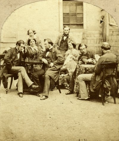 Échecs et cartes, vers 1850s - Unbekannt