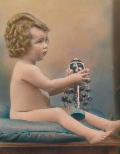 Enfant avec jouet, vers 1920 - Unbekannt