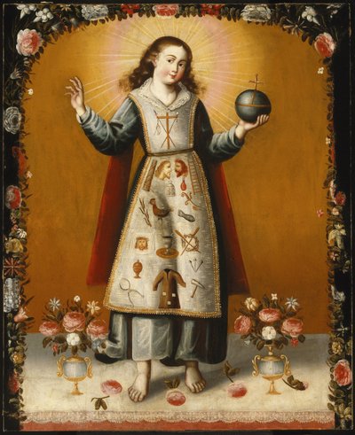 Enfant Jésus avec symboles de la Passion, seconde moitié du 17ème siècle - Unbekannt