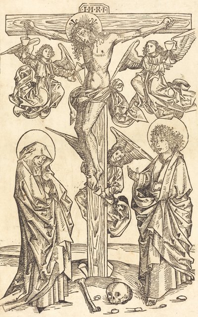 Christ sur la croix avec des anges - Unbekannt