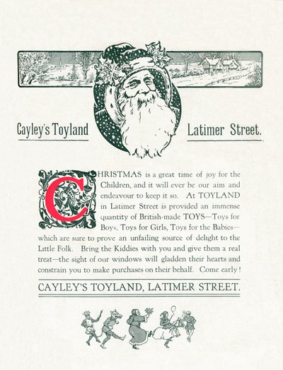 Publicité de Noël pour Cayleys Toyland, 1917 - Unbekannt