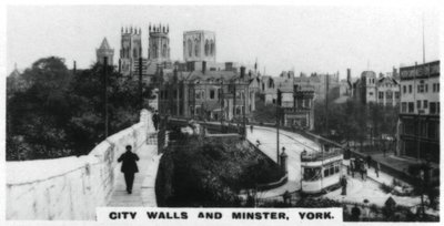 Murs de la ville et Minster, York, vers 1920 - Unbekannt