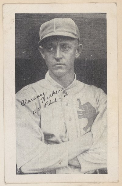 Clarence Walker, L.F. Phil - A., de cartes à bande de baseball W575-2, vers 1921-22 - Unbekannt