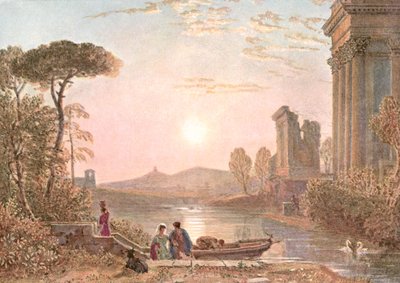 Paysage classique, vers 1900 - Unbekannt