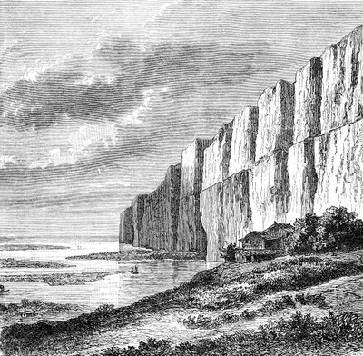 Falaises de terre jaune sur le Hoang-Ho, vers 1890 - Unbekannt