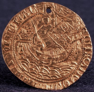 Pièce Korabelnik de Tsar Ivan III Revers : Souverain sur son navire, 1471-1490 - Unbekannt