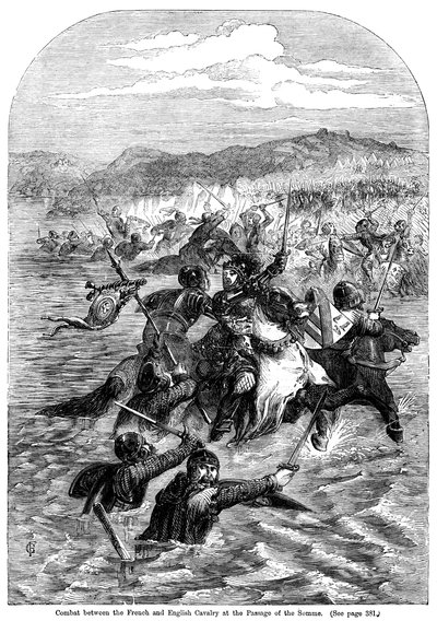 Combat entre la cavalerie française et anglaise au passage de la Somme - Unbekannt