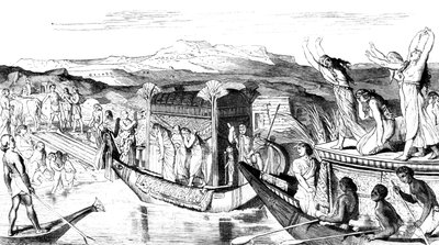 Convoi revenant avec une nécropole, Égypte, 1881 - Unbekannt