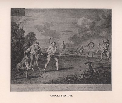 Cricket en 1743, 1912 - Unbekannt
