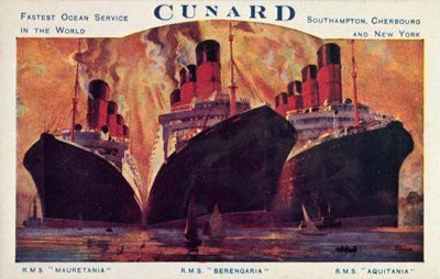 Paquebots de la Cunard, années 1920 - Unbekannt