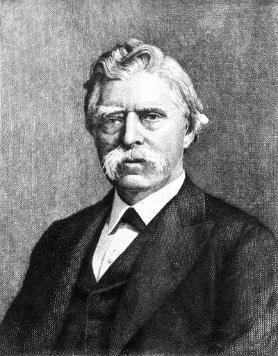 David Edward Hughes, électricien et inventeur anglais, vers 1880 - Unbekannt