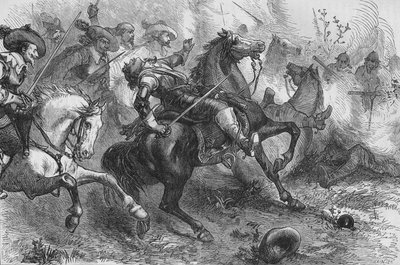 Mort de Falkland, à Newbury, 20 septembre 1643, vers 1880 - Unbekannt