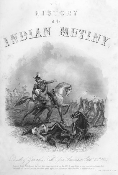 Mort du général Neill avant Lucknow, 25 septembre 1857, vers 1860 - Unbekannt