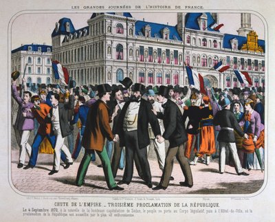 Déclaration de la Troisième République française, 4 septembre 1870 - Unbekannt