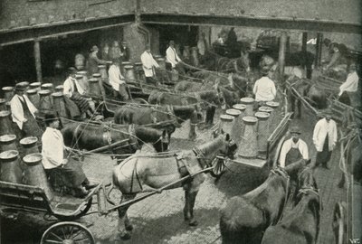Départ des fourgons de livraison du dépôt central de Messrs, Freeth et Pocock à Vauxhall, 1902 - Unbekannt