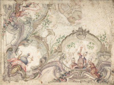 Conception pour une décoration de plafond avec chinoiseries - Unbekannt