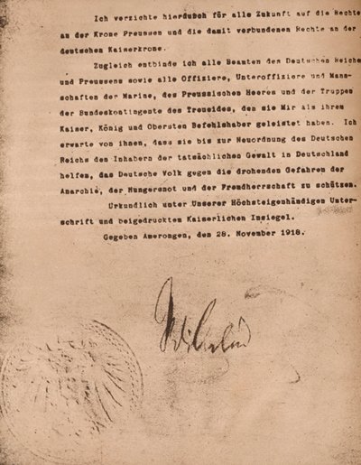 Document confirmant l