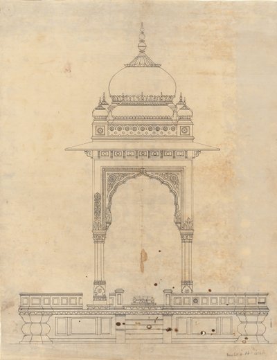 Pavillon en dôme, vers 1830 - Unbekannt