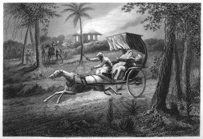 Le Dr Graham abattu dans sa voiture par les mutins de Sealkote, 1857, vers 1860 - Unbekannt