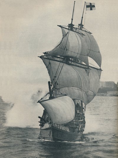 Le navire amiral de Drake lors de son voyage autour du monde, réplique, 1937 - Unbekannt
