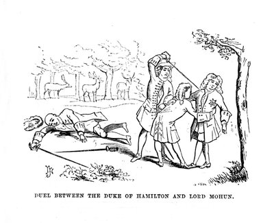 Duel entre le duc de Hamilton et Lord Mohun, vers 1870 - Unbekannt