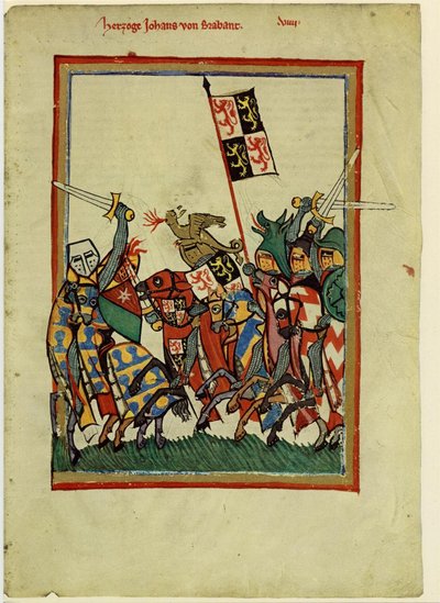 Duc Jean Ier de Brabant du Codex Manesse, entre 1305 et 1340 - Unbekannt