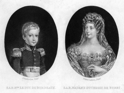 Duc de Bordeaux et la duchesse de Berri - Unbekannt