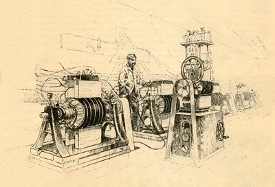 Machines dynamo-électriques, fonctionnant à la vapeur, et produisant de l