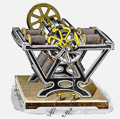 Premier moteur électrique, conçu et construit par le physicien et ingénieur Moritz von Jacobi - Unbekannt