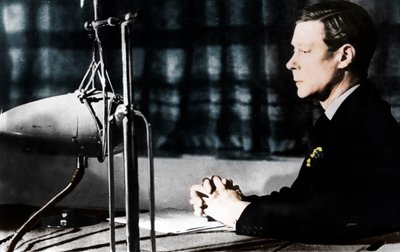 Édouard VIII prononçant son discours d