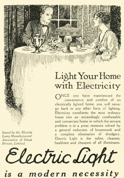 La lumière électrique est une nécessité moderne - Unbekannt