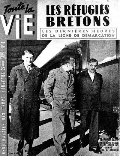 Fin de la ligne de démarcation entre la France occupée par les Allemands et la France de Vichy, mars 1942-1943 - Unbekannt