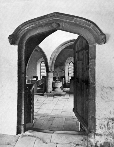 Entrée de la chapelle, Haddon Hall, Derbyshire, 1924-1926 - Unbekannt