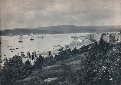 Exmouth - Vue montrant la plage et la rive opposée, 1895 - Unbekannt