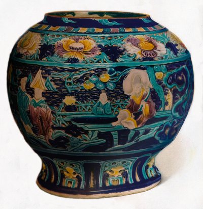 Pot Fahua avec un design ajouré montrant les huit immortels taoïstes, vers 1550 - Unbekannt