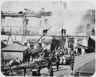 Incendie à Moscou, Russie, 1872 - Unbekannt