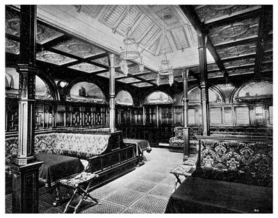 Salle de fumeurs de première classe à bord du paquebot SS India de la P&O - Unbekannt