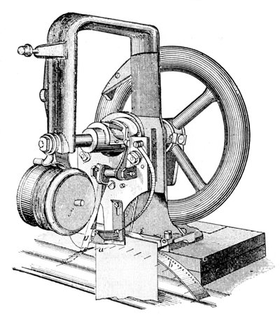 Première machine à coudre à point noué, inventée par Elias Howe, XIXe siècle - Unbekannt
