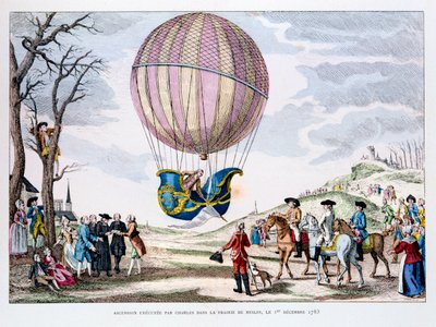 Premier vol habité en ballon à hydrogène, France, 1er décembre 1783 - Unbekannt