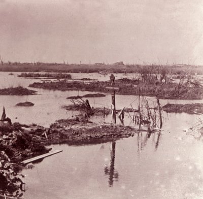 Inondations, Flandre, Belgique, vers 1914-1918 - Unbekannt