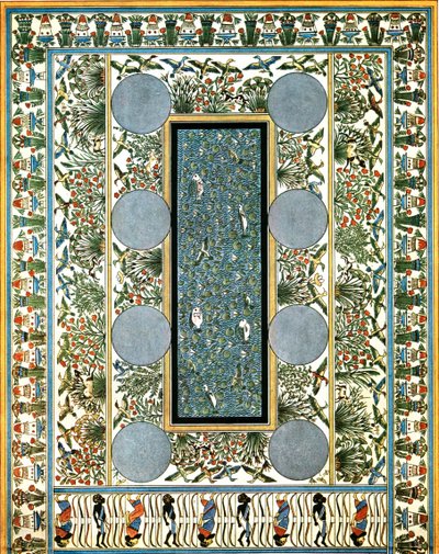Peinture de sol dans un palais à Tell el-Amarna, Égypte - Unbekannt