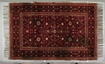Tapis de sol avec motif de médaillon, 1650-1700 - Unbekannt