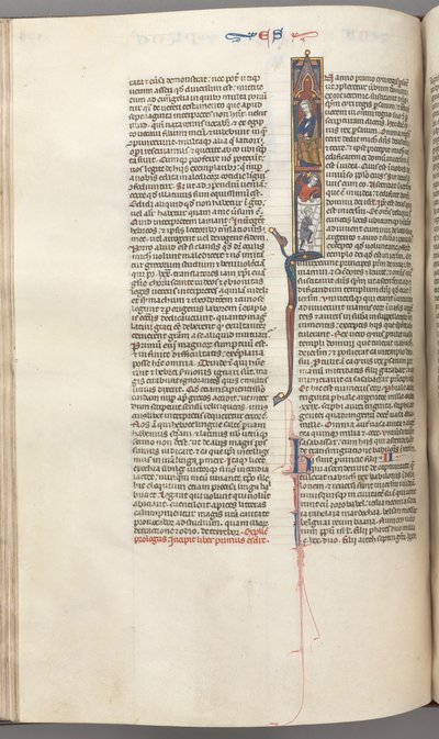Fol. 174v, Ezra, initiale historiée I, Cyrus dirigeant la construction du Temple - Unbekannt