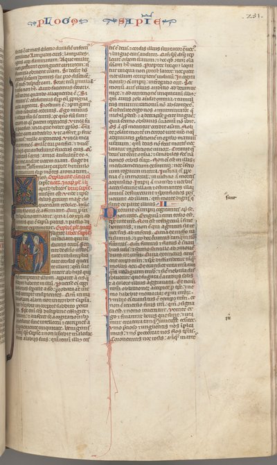 Fol. 251 r, Sagesse, initiale historiée D, Salomon instruisant un soldat - Unbekannt