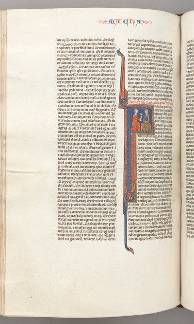 Fol. 382v, Maccabées II, initiale historiée F, un calice doré présenté à un Juif, vers 1275-1300 - Unbekannt