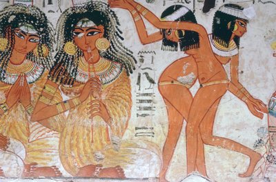 Fragment de peinture murale de la tombe de Nebamun, Thèbes, Égypte, 18ème dynastie, vers 1350 av. J.-C. - Unbekannt