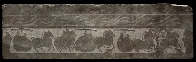 Relief funéraire avec procession de char, 2ème siècle - Unbekannt
